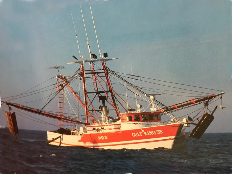A Gulf King shrimp boat